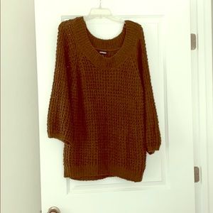 Express Openweave Balloon Sleeve Sweater L